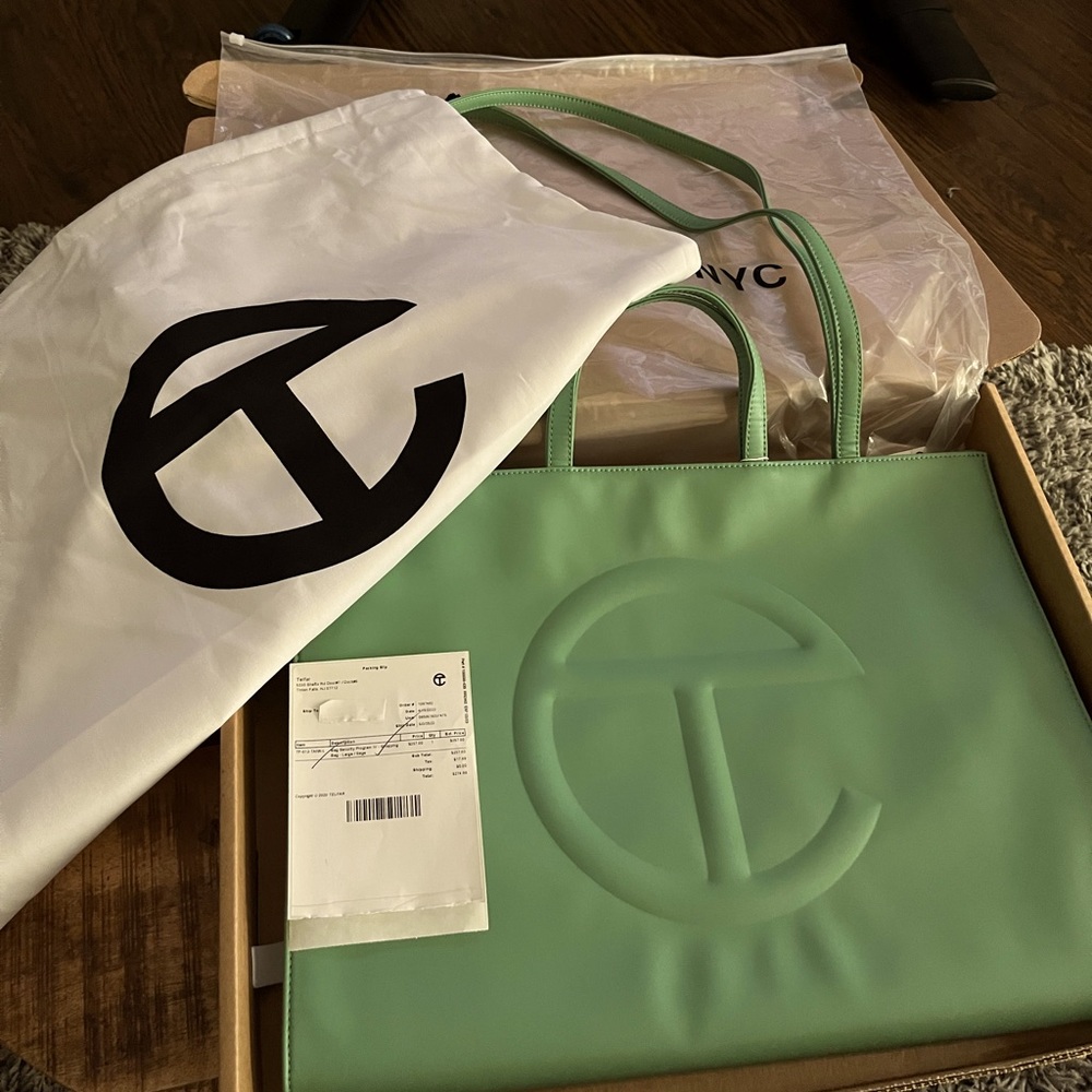 Large Telfar Bag Sage Color